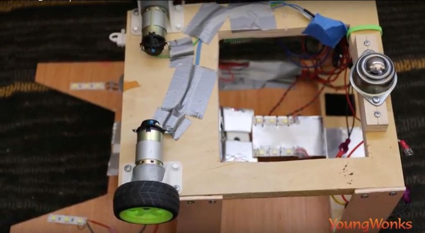 raw materials being used for the modified robot2